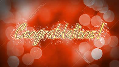 Congratulations message on romantic background, anniversary, wedding greeting