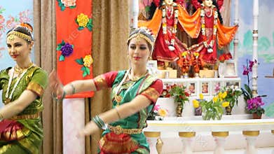 Beautiful Indian girls dancer indian dance.