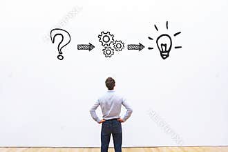 Thinking or problem solving concept