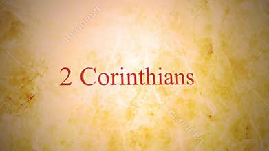 Books of the new testament in the bible series - 2 Corinthians