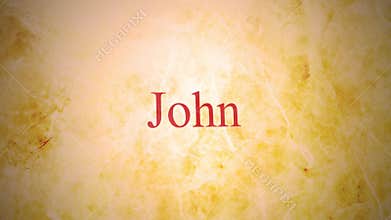 Books of the new testament in the bible series - John