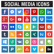 Social media icons collection