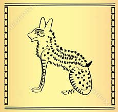 Traditional Egyptian cat