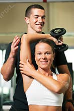 Personal Trainer in gym