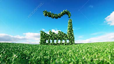 Eco friendly industry concept.