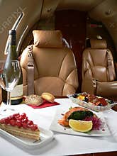Private jet catering
