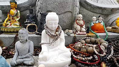 Buddha mini statue with beautiful background