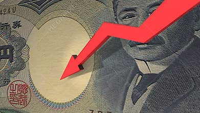 Japanese Yen currency value down