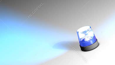 Emergency siren light, alarm light.