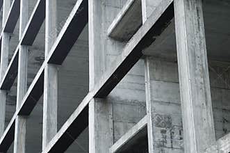 Concrete building under construction