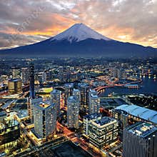 Yokohama city surreal view