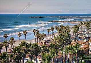 Oceanside Shoreline, California