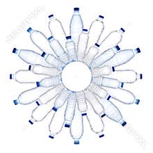 Bottled water concept.