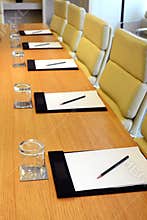 Meeting room closeup