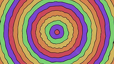 Cartoon colorful circles