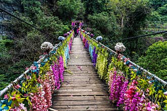 Yangshuo Butterfly Spring Park Scenic Spot in Guilin, Guangxi