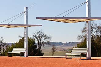 Benches with Canopies