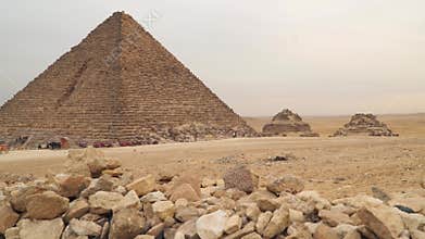 The Pyramid of Menkaure is the smallest of the three main Pyramids of Giza