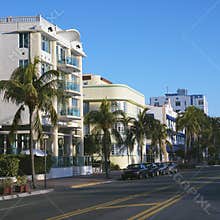 Art deco district of Miami, Florida, USA.