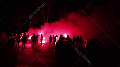 Pacifist protest of small Brescia entrepreneur