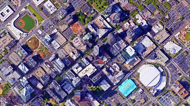 Earth Zoom from Charlotte City - North Carolina - USA