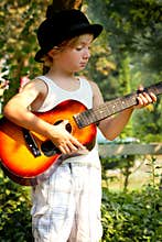 Little Music Man with Derby Hat