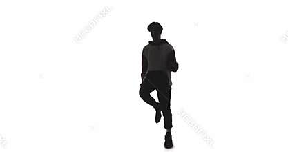 dancer silhouette freestyle breakdance shadow guy