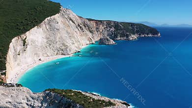 Lefkada, Greece. Aerial view of Porto Katsiki.