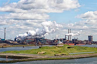 Tata steel plant - Ijmuiden - Netherlands