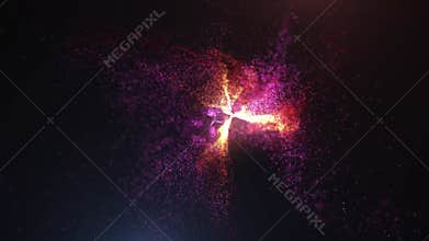 Abstract Starburst Space background Fx