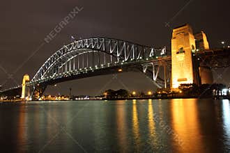 Sydney Harbour Bridge with reflection