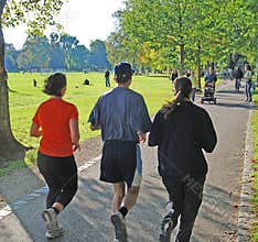 Group of joggers