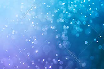 Abstract blue bokeh defocused background