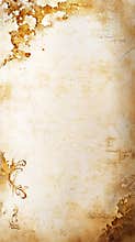 Weathered parchment with antique stains and ornate borders, perfect for nostalgic invitations or letters
