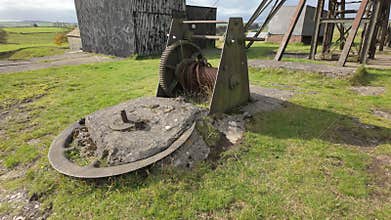 Destination scenics b-roll of Magpie Mine in the Derbyshire Peak District National Park