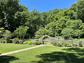 Entrance of the 1800’s Garden in Spring Mill State Park