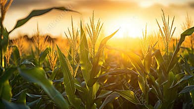 rays photo corn background