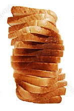Toast bread spiral tower