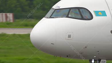 Airbus A321 of Air Astana, side view