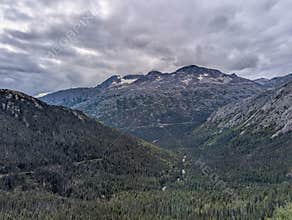 Beautiful landscape of the White Pass route