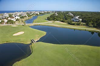 Coastal golf course.