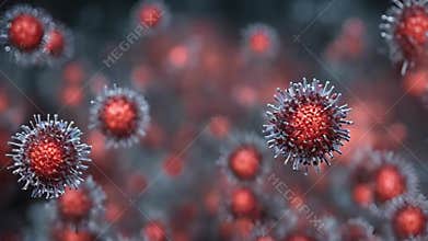 Human Viral Virus Infection Spreading