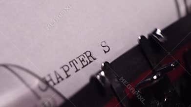 Chapter Six, Typing in Vintage Typewriter, Writing a Book or Novel, Macro