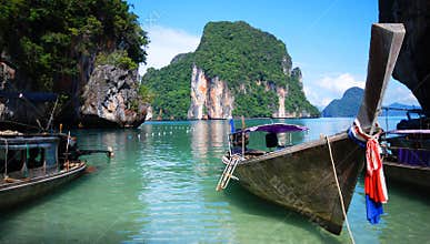 Longtail boats in Thailand