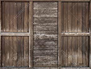 Old wooden door.