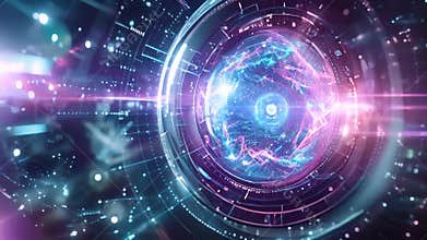 The scientists eyes widen in amazement as they unlock a new discovery through the quantum computing interface