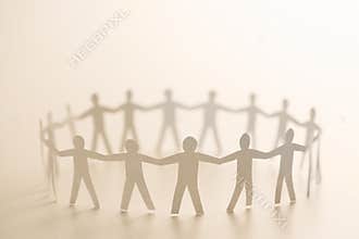 People forming circle