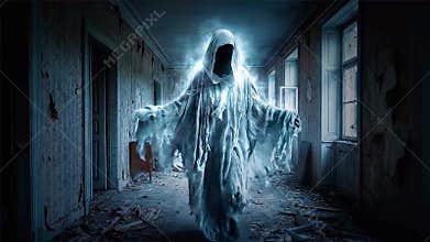 Ghost, Spirit, Haunted House, Halloween