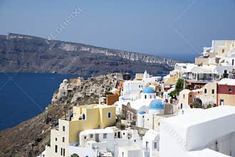 Houses and churches in Oia, Santorini