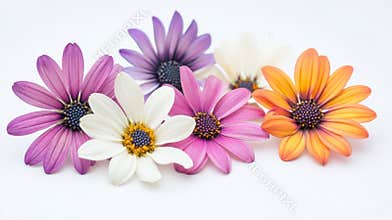 Colorful Osteospermum Flowers Arrangement in Spring